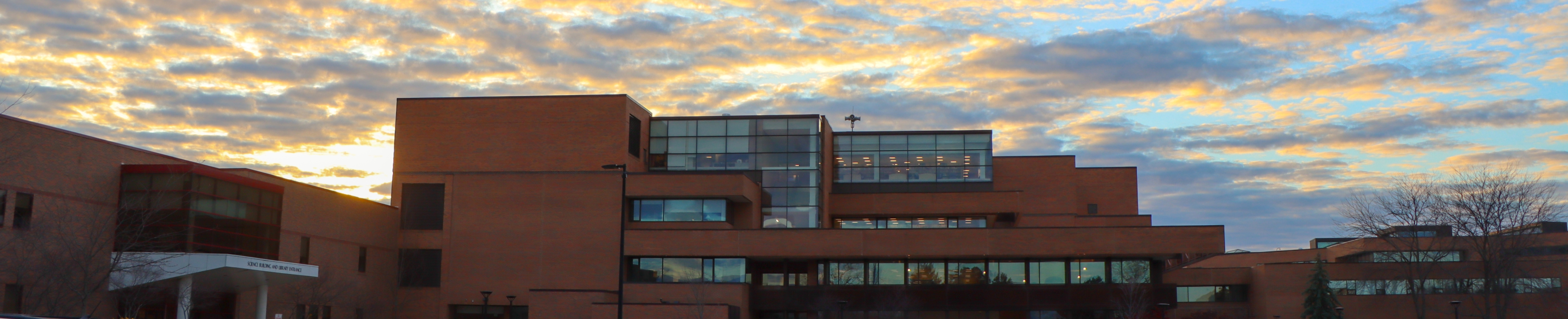 Sunset over Zahnow Library